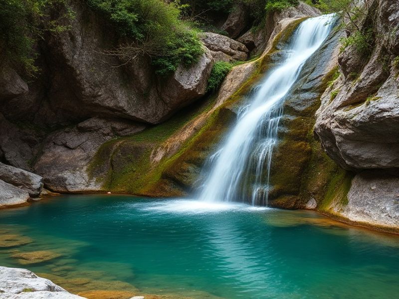Waterfalls and natural pools at Kravica